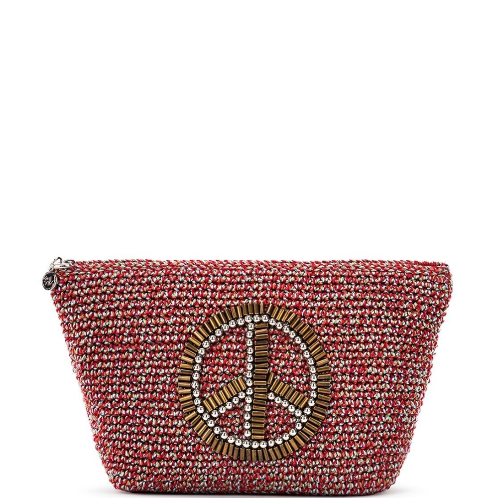 The Sak Peace Sign makeup pouch Bag NWT